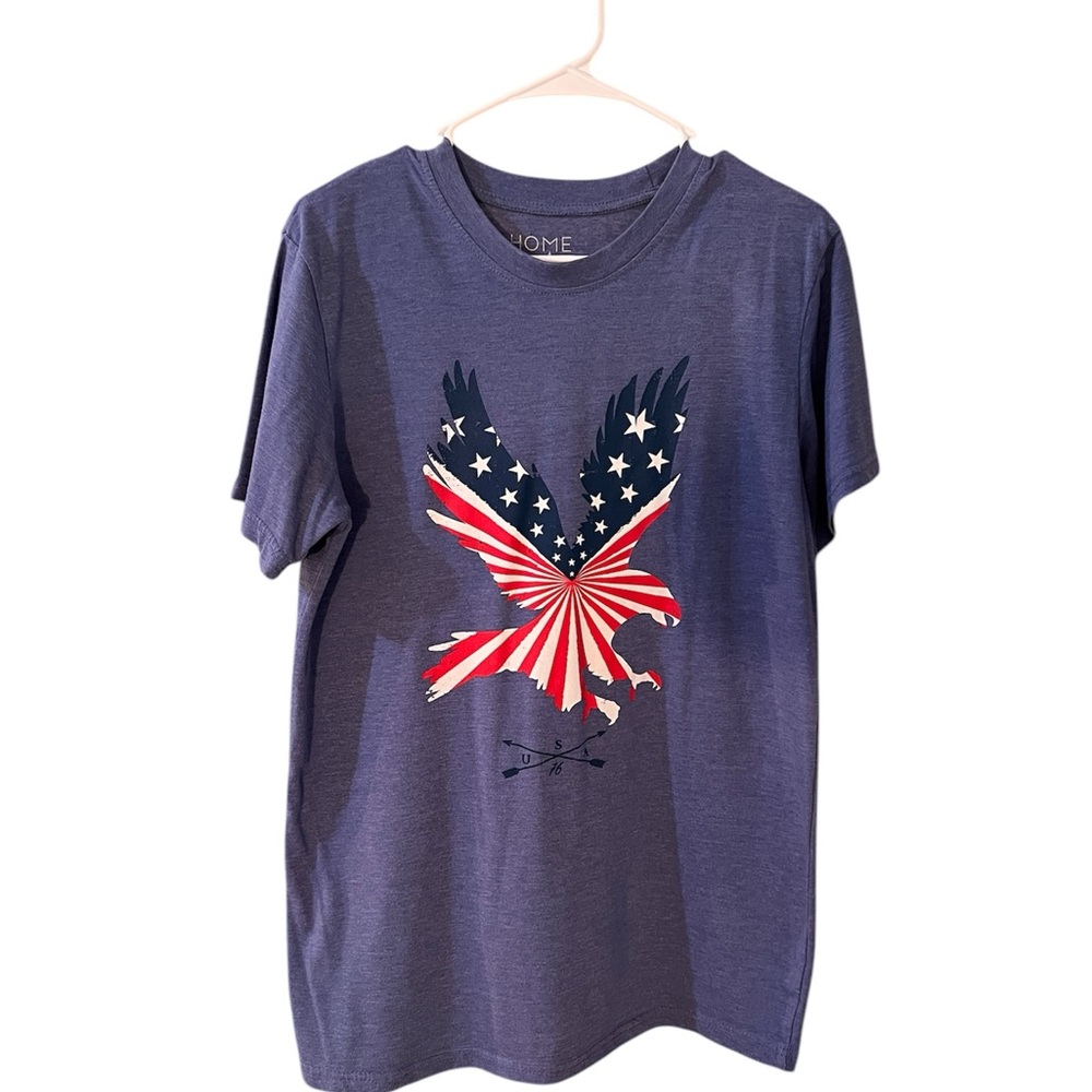 Men’s Patriotic Eagle Graphic‎ T-Shirt | Americana Tee | Size M